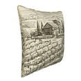 thumbnail image 2 of Kll Vineyard Landscape Decorative Throw Pillow Covers Velvet Soft For Couch Sofa Bedroom Living Room Outdoor -16"X16", 2 of 8