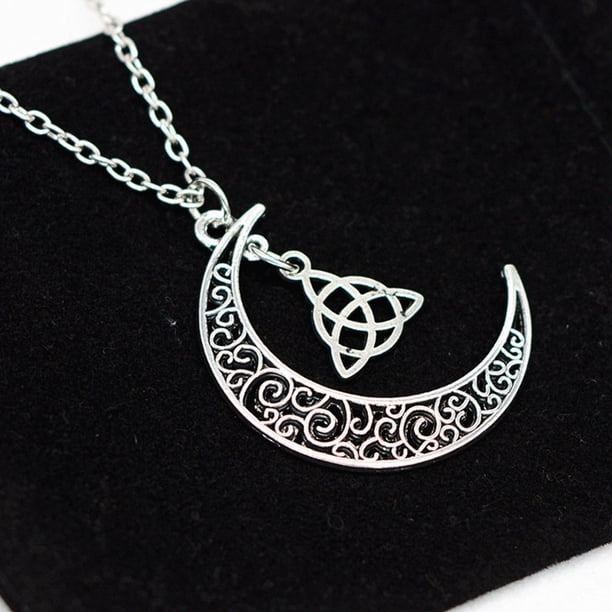 Fiudx Collar Geométrico, Metal Moderno, Aleación y Estrella Hueca, Accesorio para Bodas, Mamá y Novia, Cadena Ajustable de 45 Cm de Largo.