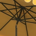 thumbnail image 2 of SAFAVIEH Venice 11' Market Crank Round Umbrella, Yellow, 2 of 3