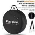 thumbnail image 3 of Bike Wheel Bag MTB Road Bike Wheel Storage Bag Set Portable Storage Bag for 26-29in Bicycle Wheel Detachable Spliceable Bicycle Wheel Bag Cycling Accessory, 3 of 7
