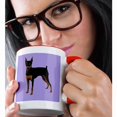 thumbnail image 2 of 3dRose, Miniature Pinscher, 15oz Two-Tone Red Mug, 2 of 7