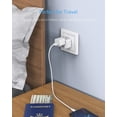 thumbnail image 3 of BESTEK 3 Pack European Travel Plug Adapter, Grounded Universal Power Plug Adapter for USA to Type C Countries, Italy, Switzerland, Iceland, France, Germany, Spain and Most of Europe EU, Asia, 3 of 7