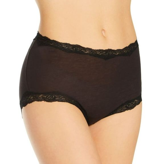 Women's Only Hearts 50973 Organic Cotton Brief Panty (Black M)