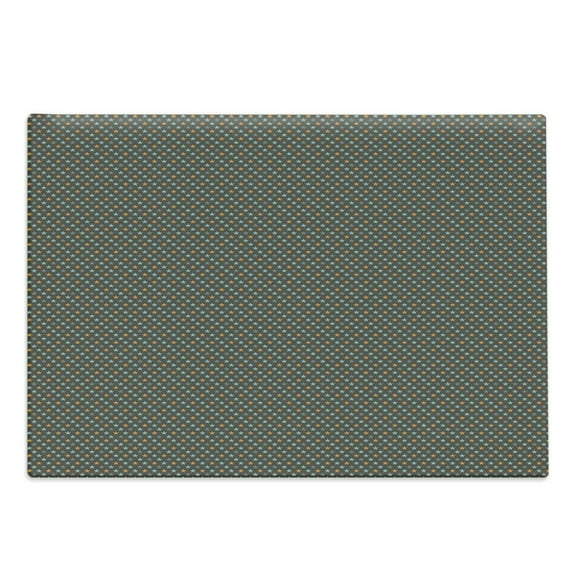 Star Cutting Board, Abstract Symmetric Modern Tile with Little Pattern, Decorative Tempered Glass Cutting and Serving Board, in 3 Sizes, by Ambesonne