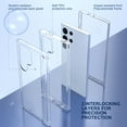 thumbnail image 2 of ULAK Samsung S23 Ultra Case Clear, 3 in 1 Heavy Duty Shockproof Sturdy Galaxy S23 Ultra 5G Phone Case for Women Men Boys Girls, Transparent, 2 of 8