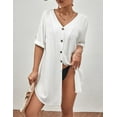 thumbnail image 4 of Bsubseach Bikini Cover Up for Women Half Sleeve Casual Swim Coverups Fashion Summer Outfits, 4 of 7