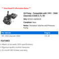 thumbnail image 2 of Pump - Compatible with 1991 - 2000 Chevy C3500 5.7L V8 1992 1993 1994 1995 1996 1997 1998 1999, 2 of 2