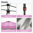 thumbnail image 6 of Outdoor Basic 12x12 Pop Up Canopy Tent with One Push Setup, Easy to Install with 4-Sidewalls for Events, Parties, Camping, Outdoor Gazebo with 4-Sandbags, Pink., 6 of 11