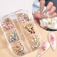 thumbnail image 1 of Jiaroswwei Nail Decoration Plentiful Quantity Sparkling Surface Glass Drill Colorful Shining Butterfly Style DIY Nail Art Ornament Beauty Supplies, 1 of 8