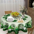 thumbnail image 3 of St Patrick''s Day Tablecloth Round 60 Inch Green Shamrock Tablecloth St Patricks Tablecloth Wrinkle Resistant Washable Farmhouse for Kitchen Holiday Picnic Party Dinner Room Indoor Outdoor Decor, 3 of 6