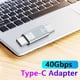 thumbnail image 2 of Btafrte Adaptador Cargador Tipo C 40Gbps USB4.0 8K 60Hz PD100W para Thunderbolt 4 (A2), 2 of 9