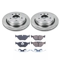 Ultimate Brakes Rear Semi-Metallic Brake Pad and Rotor Kit with Hardware WM80411