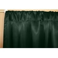 thumbnail image 2 of Shiny Satin Solid Single Curtain Panel Drapery 58 Inch Wide Hunter Green, 2 of 2