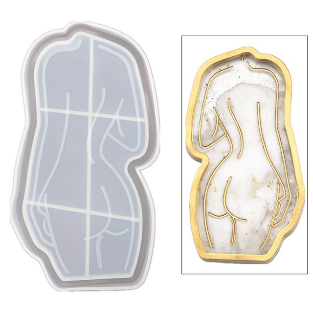 Posavasos de silicona para fundición de resina BLESIY Molde de resina de posavasos