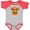 Baseball Heather and Red, variant on Inktastic Highland Cow Boys or Girls Baby Bodysuit