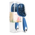thumbnail image 1 of Peine para masaje del cuero cabelludo, cepillo para el cabello para mujer, cepillo para el cabello ultradesenredador rizado en seco y húmedo, cerdas de nailon, herramientas de estilismo para el cabello en salón, triangulación de envíos Tan Jianjun unisex, 1 of 2