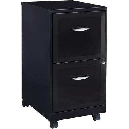 Hirsh 2-Drawer SOHO Mobile File Cabinet, 18-Inch, Black