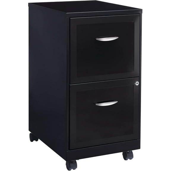 Hirsh 2-Drawer SOHO Mobile File Cabinet, 18-Inch, Black