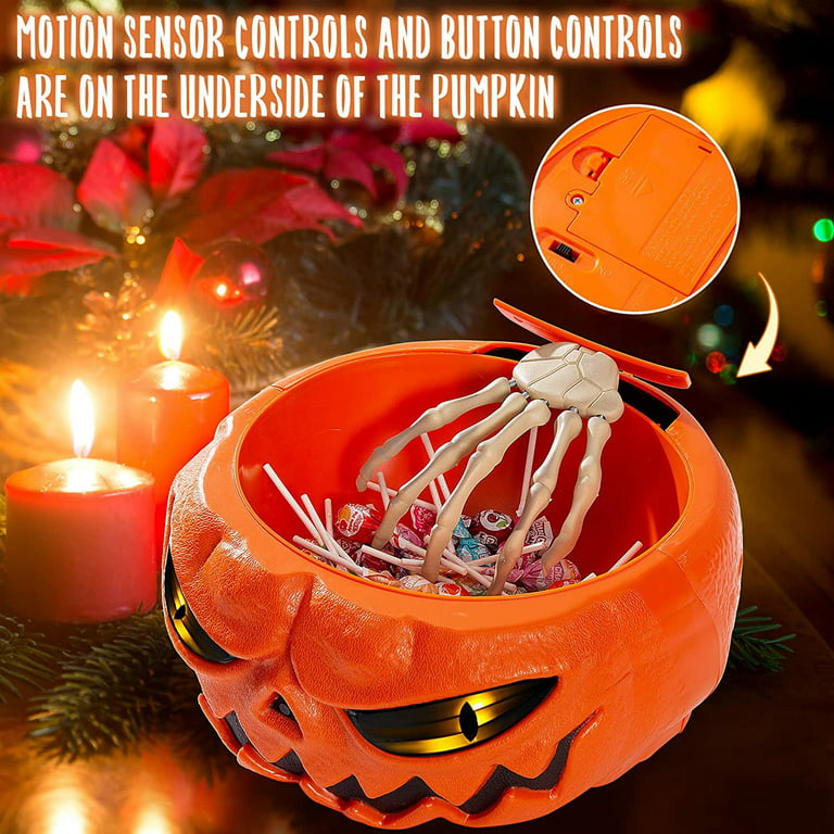 animated halloween candy bowl
