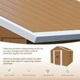 thumbnail image 3 of Montary 6X4 FT Outdoor Storage Shed with Windows, Lockable Door & Ventilation - Weatherproof Metal Garden Shed, Outdoor Tool Storage House for Backyard, Lawn, Patio,Yard, 3 of 9