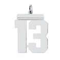 thumbnail image 1 of Collier Pendentif en Argent Sterling 925 Numéro 13 Breloques, 1 of 6