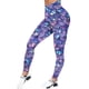 thumbnail image 3 of MKLEKYY Leggins deportivos para mujer push up para mujer Mardi pantalones de yoga ajustados de longitud larga con estampado brillante, 3 of 4