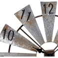 thumbnail image 2 of Rustic, Antique-styled Windmill Wall Clock with Hours of the Day on the Fans, 2 of 6
