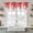 Red, variant on Black Gradient Tier Curtains 24 Inch Length, Abstract Polka Dots Vintage Modern Cafe Short Curtains for Bathroom Over Sink, Small Kitchen Curtain Light Filtering Tiered Drapes 2 Panels 27.5"Wx24"L