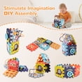 thumbnail image 5 of Vomeast 6-in-1 Baby Activity Cube w/ Music, Preschool Montessori Learning Toys for Toddlers Infant, for Birthday Christmas Baby Shower Gifts, Multicolor, 5 of 8