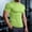 Green, variant on WIZUTIZ Men's Compression Shirts Short Sleeve Athletic Workout T-Shirt Running Tops Cool Dry Active Gym Undershirt