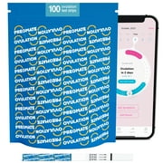 Pregmate 100 Ovulation Test Strips with Numeric LH Result Quantitative Predictor Kit (100 Count)