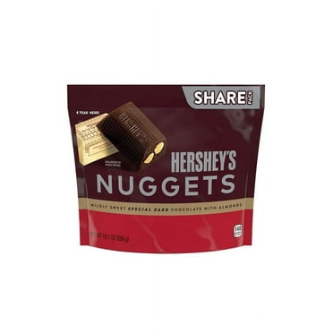 Pack of 2 Hershey's Nuggets SPECIAL DARK Chocolate with Almonds Candy, Share Pack 10.1 oz