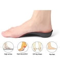 thumbnail image 4 of 2pcs Flat Foot Arch Support Insoles for Plantar Fasciitis Relieve Pressure, Non Slip Orthotic, Sweat Wicking, 4 of 7