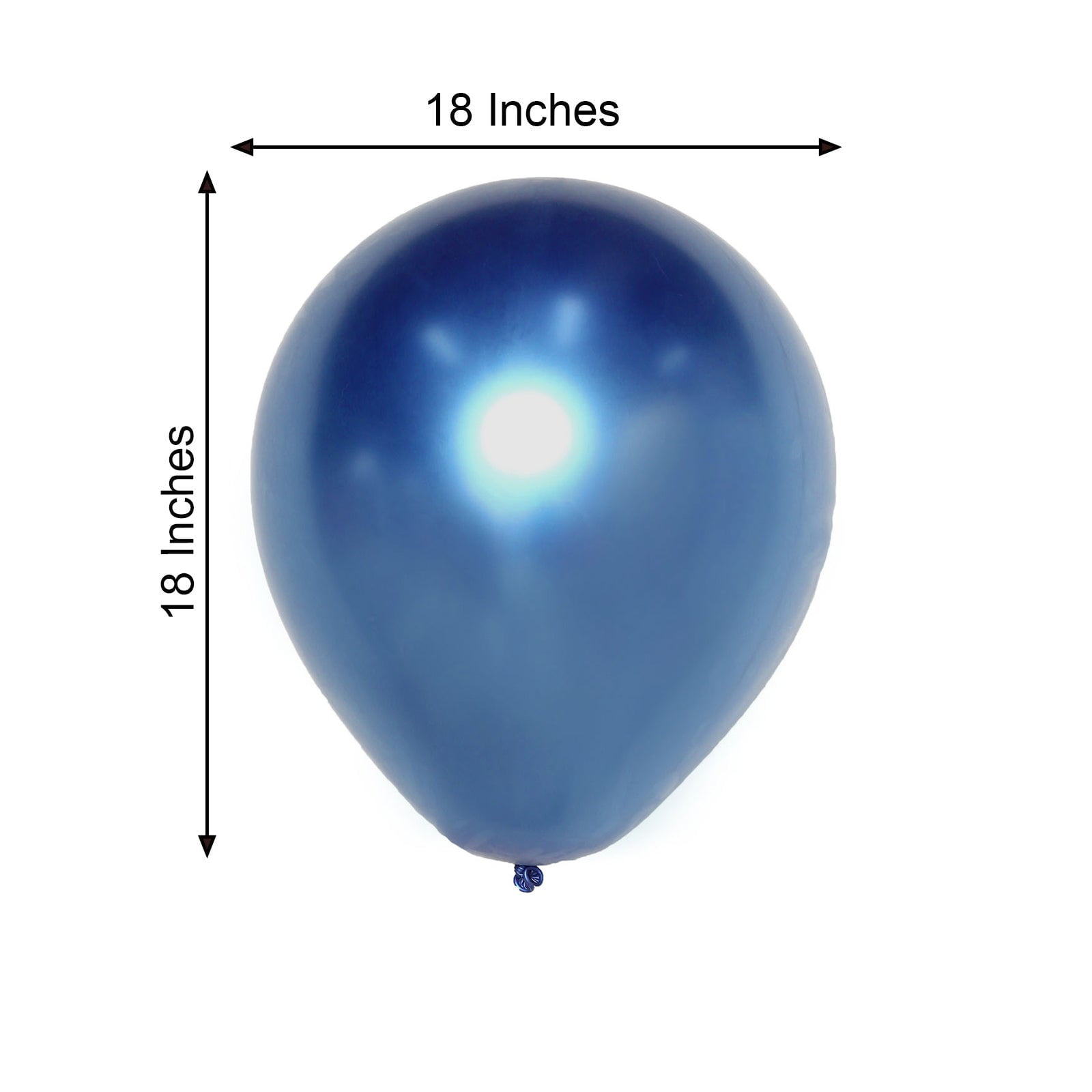 Ballon 18 ans Or métallique en latex de 30 cm REF/BAL00OR01