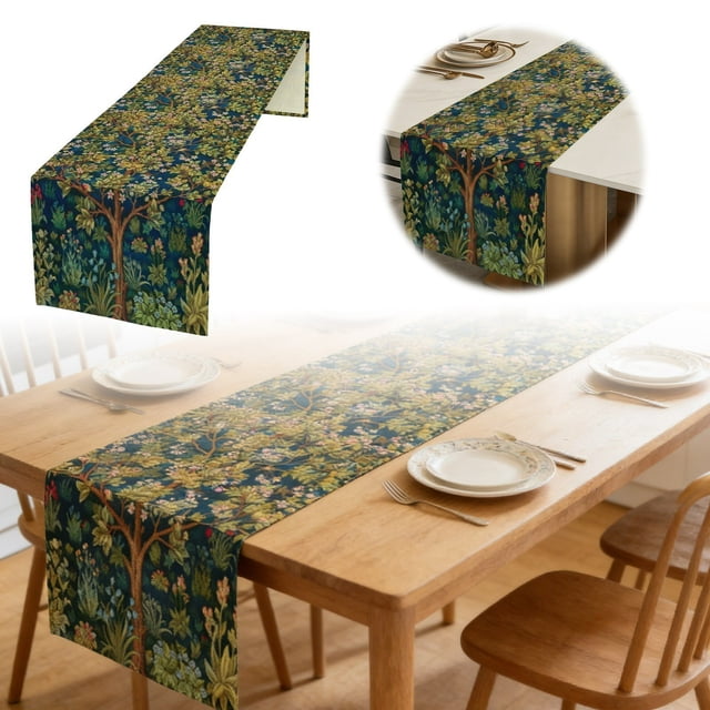 A Tablecloth Bringing A Natural Atmosphere Perfectly Decorating Your Dining Table Creating A Cozy Family And Allowing You To Enjoy The Moments 183X33Cm Gift