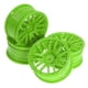 thumbnail image 3 of 4 piezas de neumáticos de cubo de rueda de coche de carreras resistentes de 2,05 pulgadas de diámetro, regalo, pieza de reparación, rueda RC Verde, 3 of 9