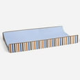 thumbnail image 5 of Mod Sports Blue/Orange/Brown Boys Quilted Changing Pad Cover, 5 of 9