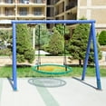 thumbnail image 4 of Costway 40'' Spider Web Tree Swing Kids Outdoor Play Set w/ Adjustable Ropes Gift Green, 4 of 10