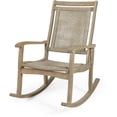 thumbnail image 2 of Noble House Lucas Outdoor Rustic Wicker Rocking Chair Light Brown/Multi-Brown, 2 of 8