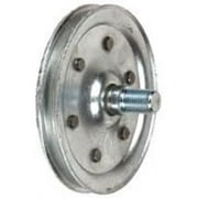 ZQRPCA Set of 2 Garage Door 4'' Sheave Pulley with Stud