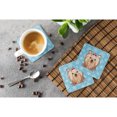 thumbnail image 3 of Carolines Treasures BB1638FC Snowflake Yorkie Yorkishire Terrier Foam Coaster Set of 4 3 1/2 x 3 1/2 multicolor, 3 of 3