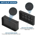 thumbnail image 3 of Unique Bargains 1.5 Inch Furniture Risers Rectangle Bed Lifters Adjustable Stackable Couch Riser, Black 4 Pack, 3 of 7