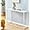 White B, variant on Console Tables for Entryway, Faux Marble Sofa Tables, Foyer Tables w/Metal Frame, Behind Couch Table for Hallway A