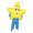 blue, variant on Inflatable Yellow Star Costume (2 Color Options: Red/Blue Legs) - Funny Cartoon Star Outfit for Parties, Cosplay & Halloween