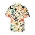 thumbnail image 4 of Xecao Rockets print Hawaiian shirt - a stylish short-sleeve button-down for men, perfect for casual beach and tropical outings., 4 of 9
