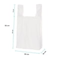 thumbnail image 2 of Cadebag | 500 Bolsas tipo Camiseta Degradables de 29 x 55 x 16 cm, 2 of 6