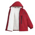 thumbnail image 5 of Swanpen Boys Winter Lined Hooded Jacket, Color Block Windproof Thick Padded Coat, Warm Thermal Kids Outerwear for Cold Weather, 5 of 5