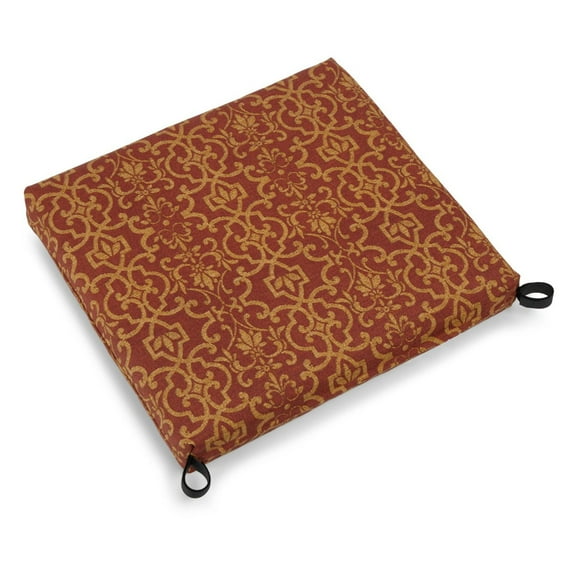 Blazing Needles Outdoor All Weather Patio Chair Cushion 20 x 19 in
