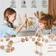 thumbnail image 1 of Bloques de construcción con cuentas insertables de 60 piezas | Juguete educativo de construcción de madera para niños | Bloques de aprendizaje STEM para juego creativo y habilidades espaciales, 1 of 5