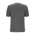 thumbnail image 6 of MIXUE Womens Summer Tops Solid Color V Neck Short Sleeve Boho Tunics Tee Shirts Streetwear,Gray,XXL, 6 of 6